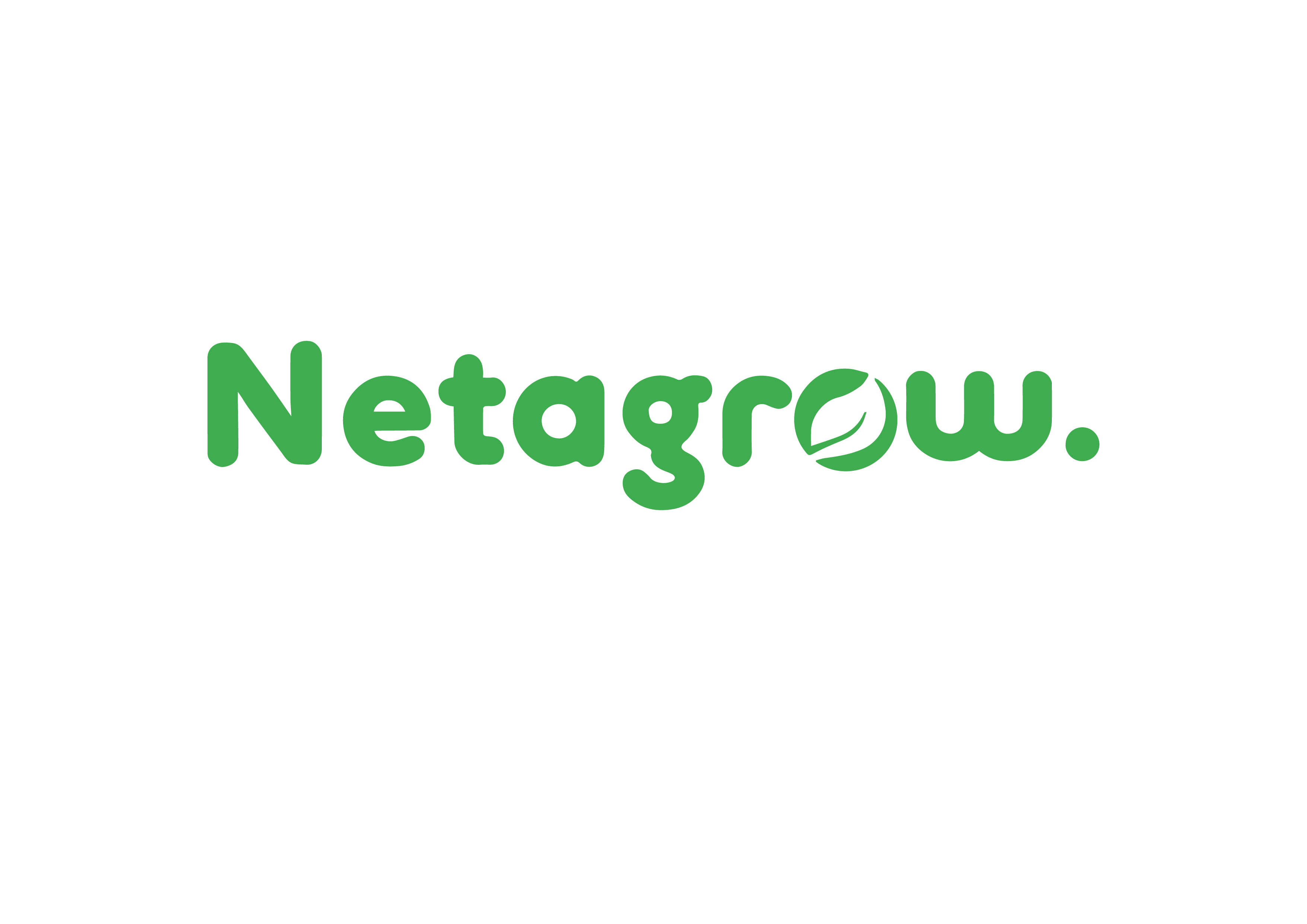 Netagrow Green & White logo